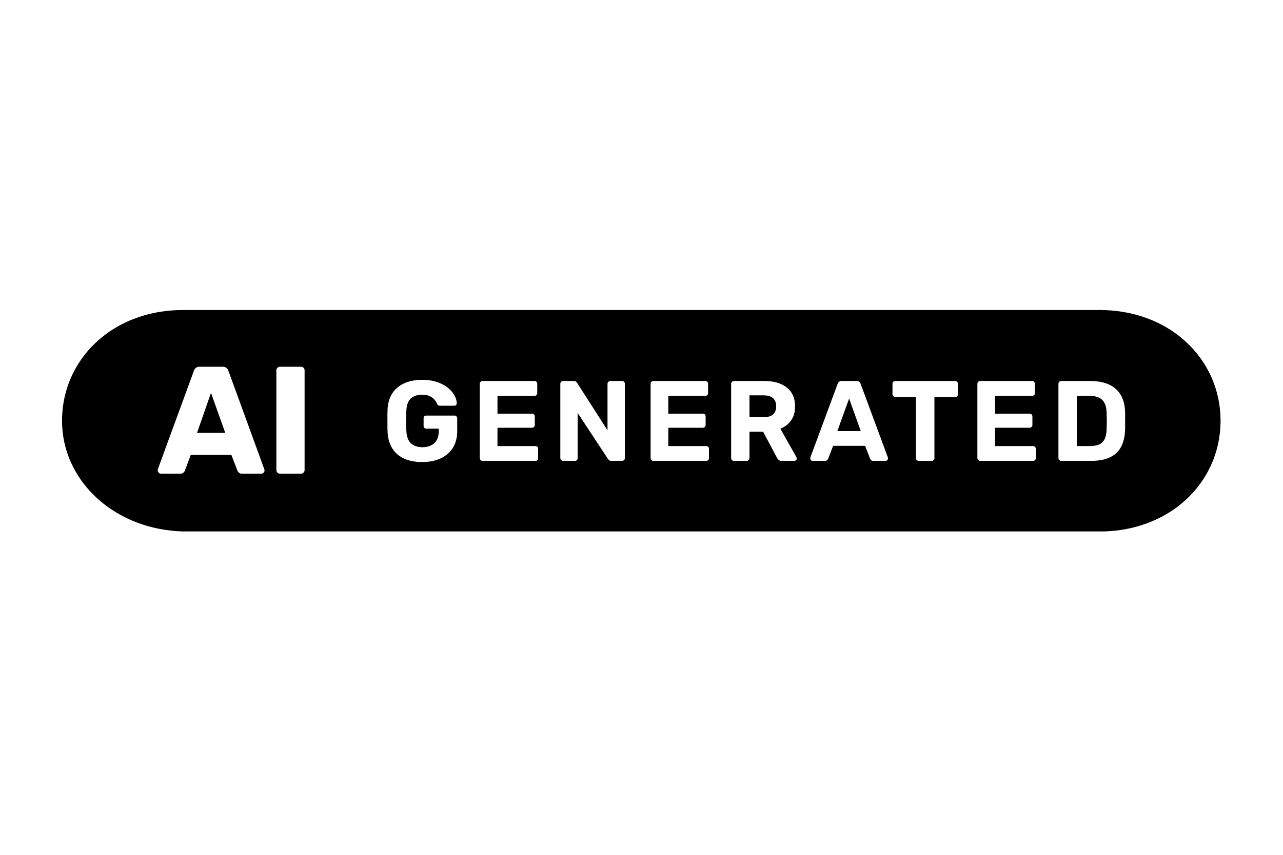 Symbol för AI-genererat innehåll